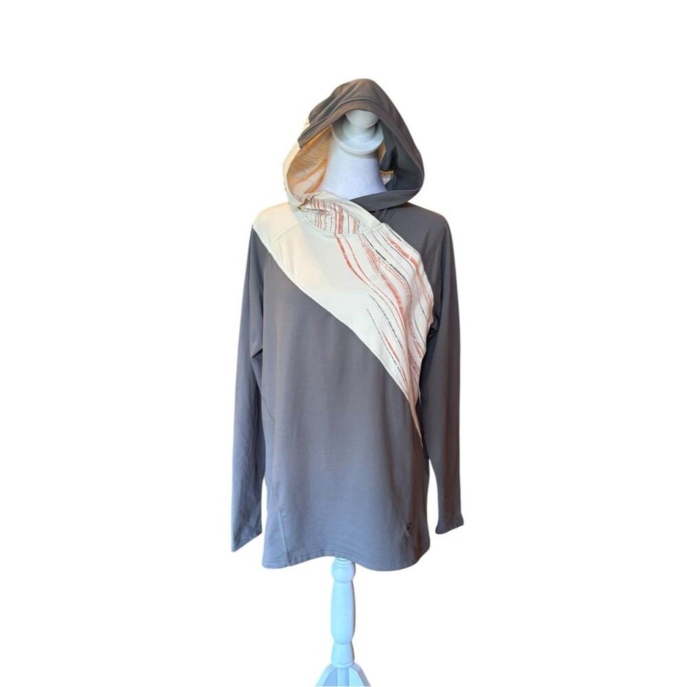 Mountain Hardwear Sweatshirt Gray Athletic Pullover Hiking Hoodie Womens Large